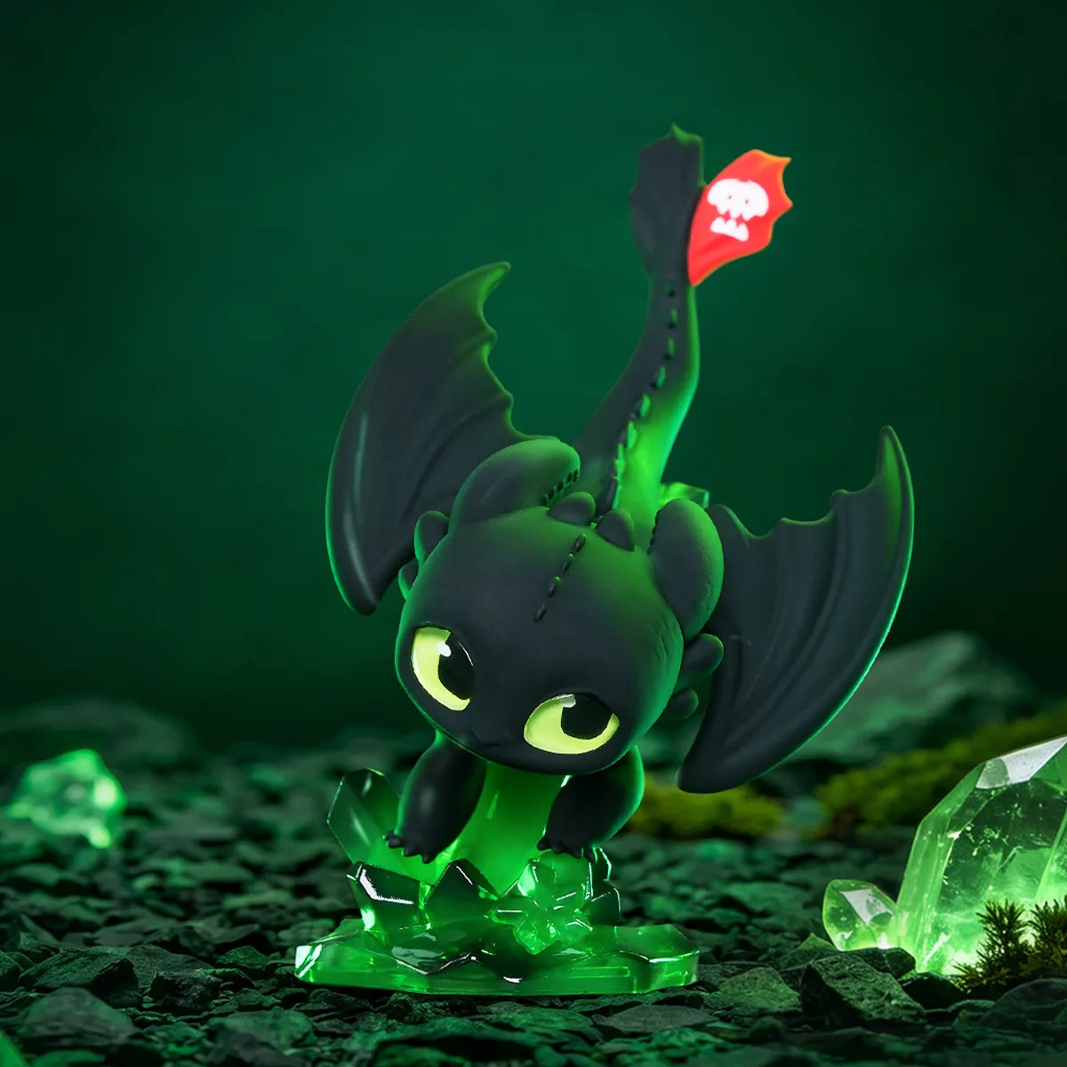 How To Train Your Dragon Intertwined Light and Night Toothless Figurine Blind Box