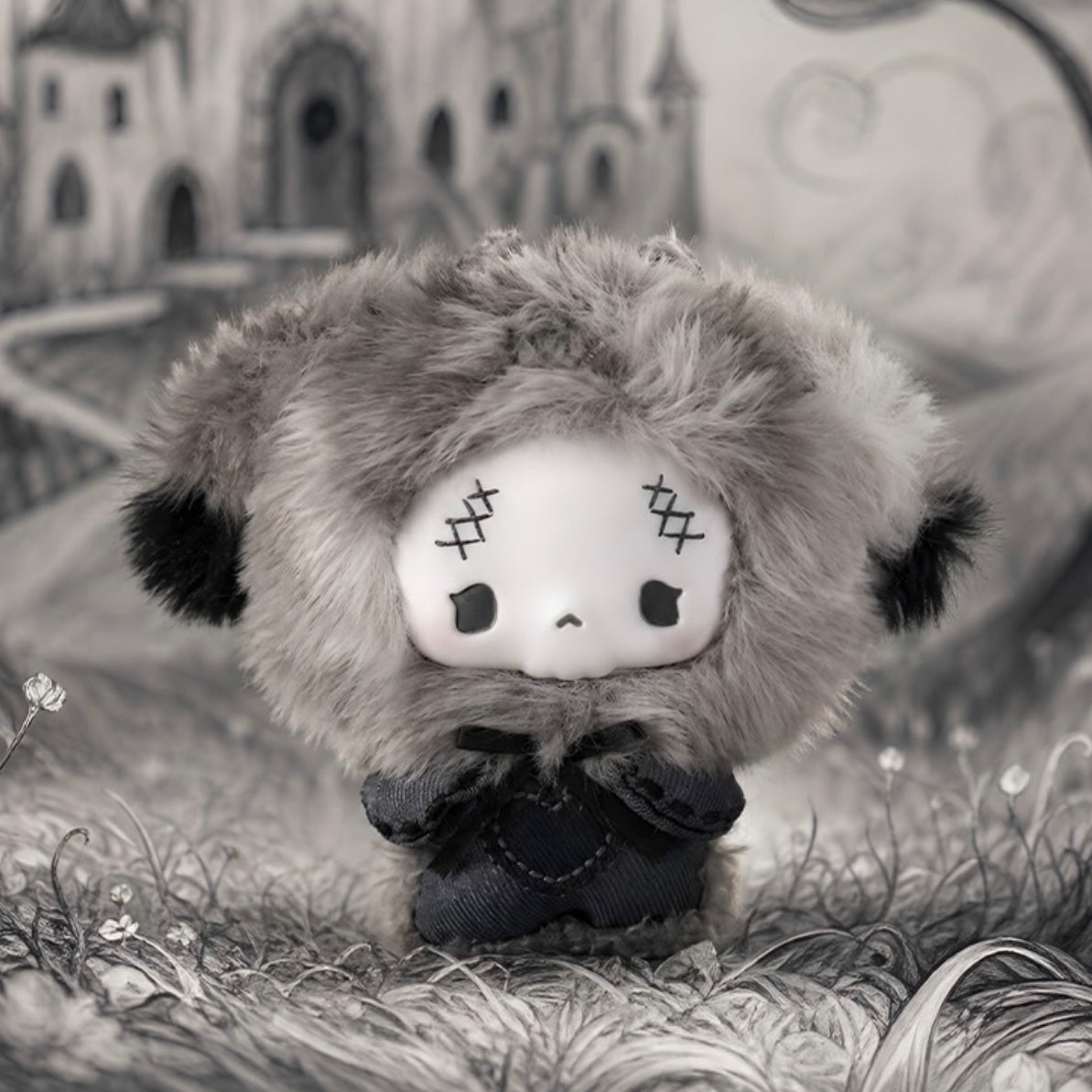 Gugu Grey Tone Concerto Plush Pendant Blind Box