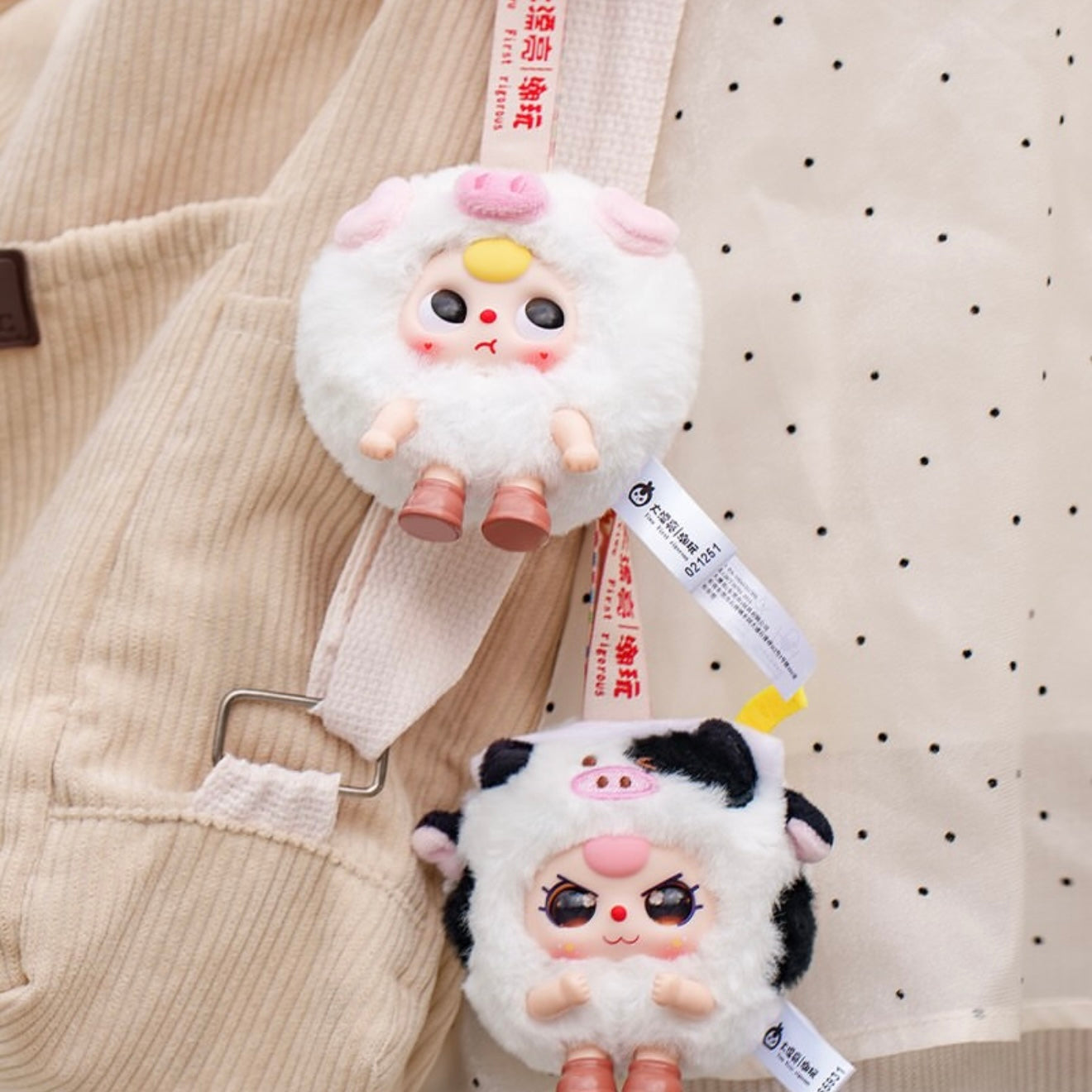 Baby Three Round Beast Plush Pendant Blind Box