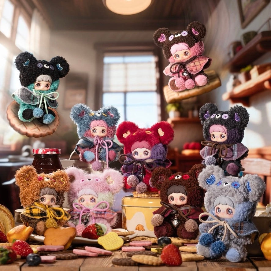 MayMei V8 Tiny Bear Cookie Plush Pendant Blind Box