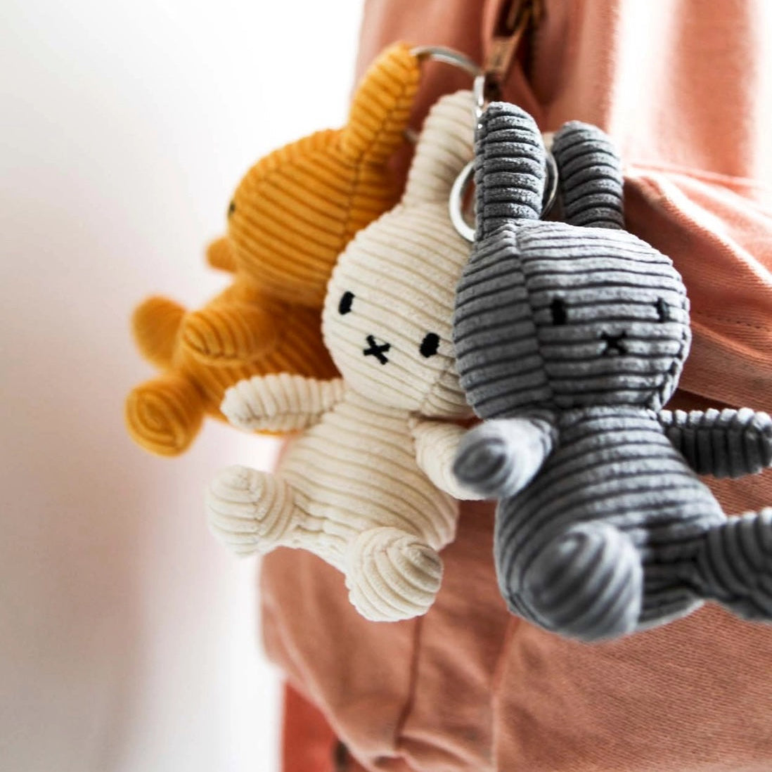 Miffy Corduroy Plushie Keychain